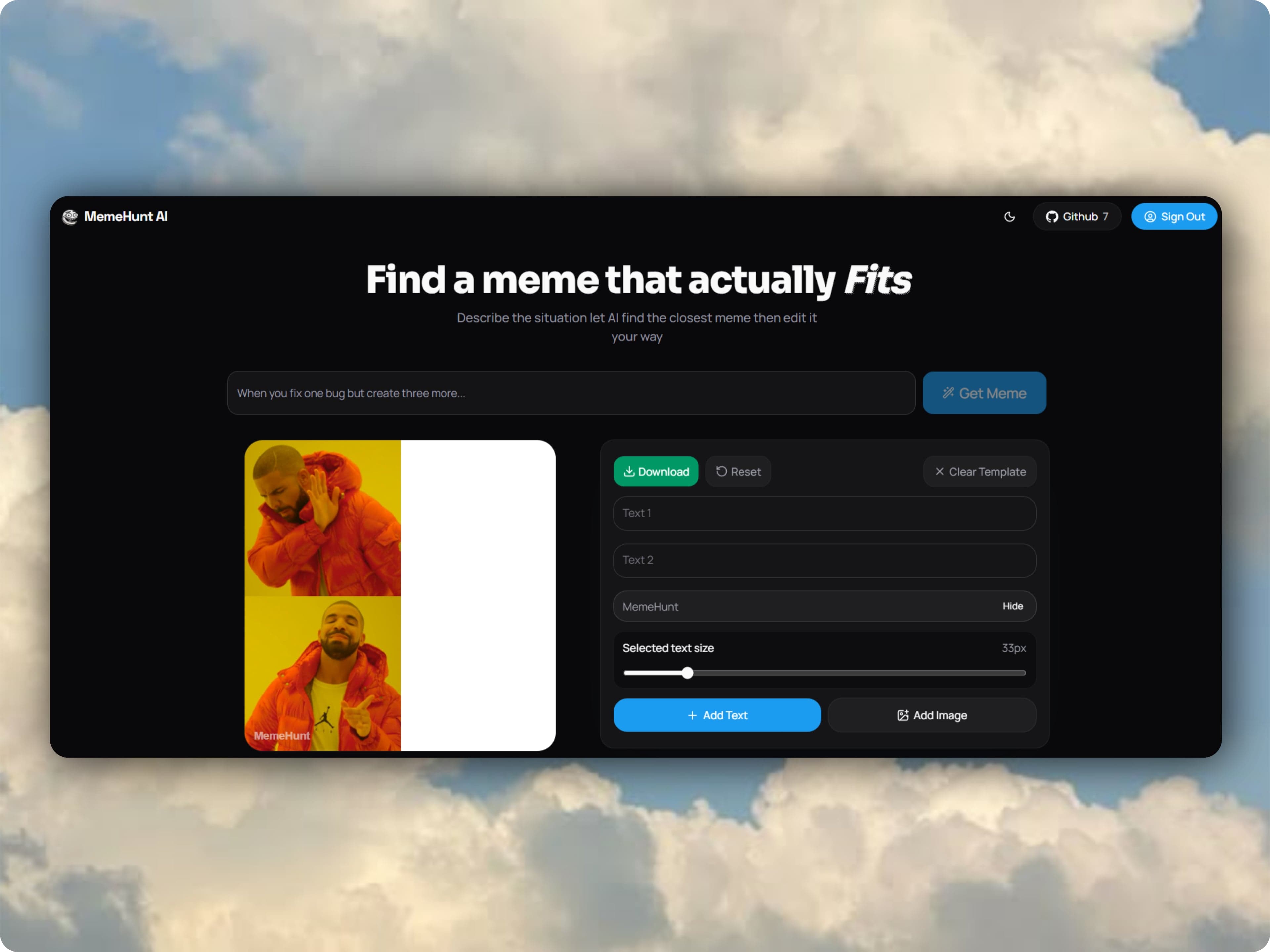MemeHunt AI screenshot